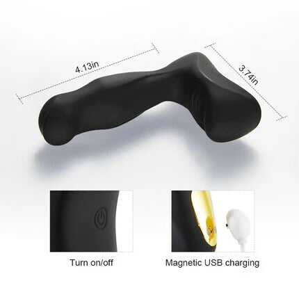 ANAL TOY-Patened Thrusting 8 Vibrating Automotic Heating Ring Move Vibrating Prostate Massager For Man Sex Toy