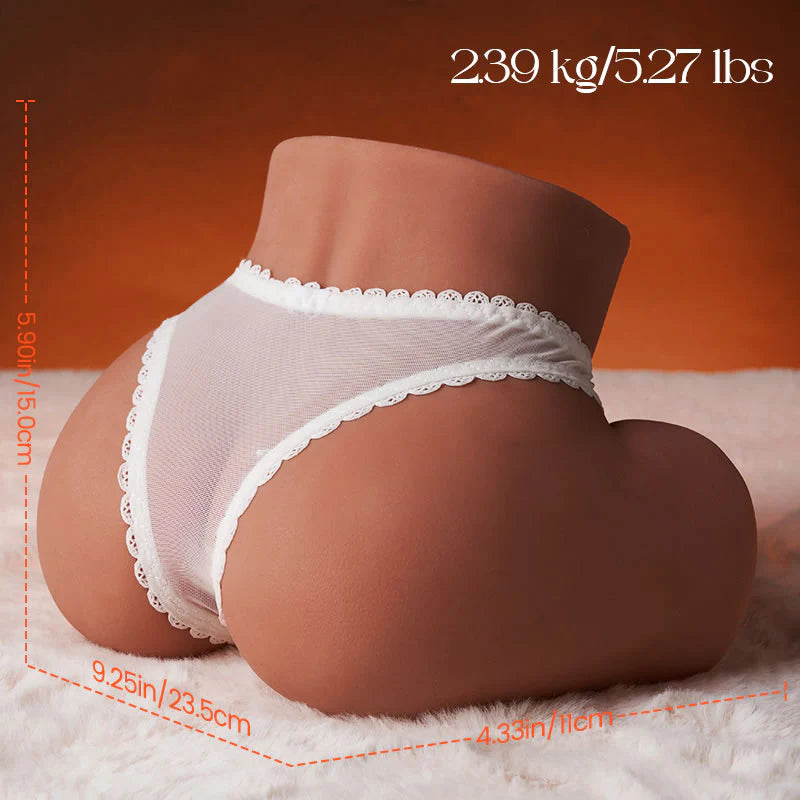 SEX DOLL-No Function 5.25 lbs Realistic Sex Doll for Men Lifelike Butterfly Labia & Curvy Butt Male Masturbator