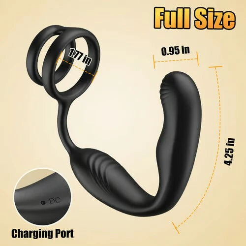 ANAL TOY- 10 Rotating & Vibrating Modes Leonard-360° Rotating Vibrating Wearable Prostate Massager
