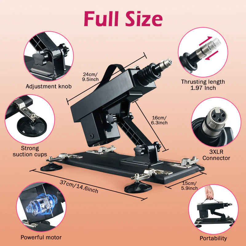 Dildo Machine - Ultimate Pleasure with Top-Rated Sex Machine 7 Accessories Automatic Thrust Anal Love