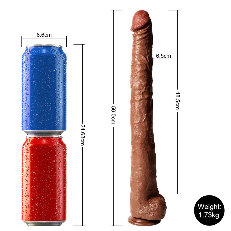 Huge Dildo-  Long Big Dildo for Beginners and Experienced Players 22.04 Inches