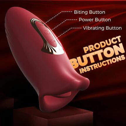 Womangift- Speeds Stimulate Nipple Clitoral Women Vibrator Ramsdell 10 Biting Modes & 10 Vibrating