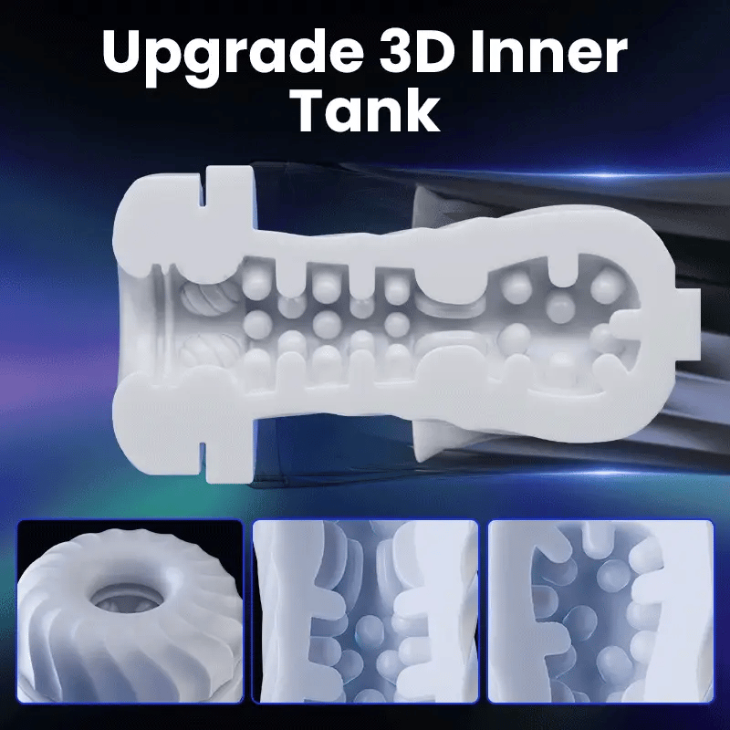 STROKER- Male Masturbator Glans and corona stimulation 3 Rotating 5 Thrusting 5 Vibrating Heating Male Stroker Masturbation cup