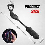 ANAL TOY- 9-Frequency Thrusting And Vibration Wearable Prostate Massager With Cock Ring