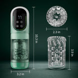 STROKER- Male Masturbator 7 Frequency Powerful Suction & Tongue Licking Masturbator Cup 5-in-1 Thrusting & Rotating Male Sex Toy