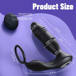 ANAL TOY-9 Vibrating Modes Telescopic Vibration APP Control Prostate Massager For Man