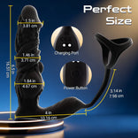 ANAL TOY–Equipped With Cock Ring Fast Thrusting 6-in-1 Prostate Massager With Remote Control And APP For Man