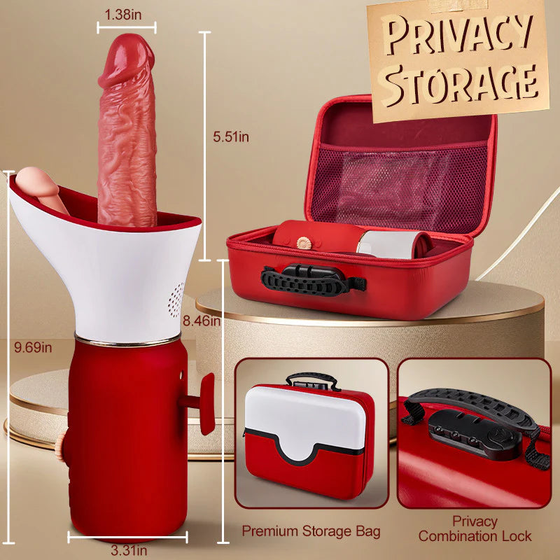 Dildo Machine——Multifunctional 6-in-1 Penis Gun Machine, Exquisite Gift Box Packaging