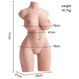 SEX DOLL-Large Torso With Electric Function 16.7kg/36.81lb Real-Person Interactive Experience For Man