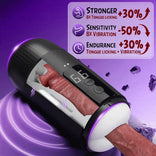 STROKER-Male Masturbator 8 Slap Tongue-Lick Male Masturbation with 2 Motors Vibration Masturbators Cup