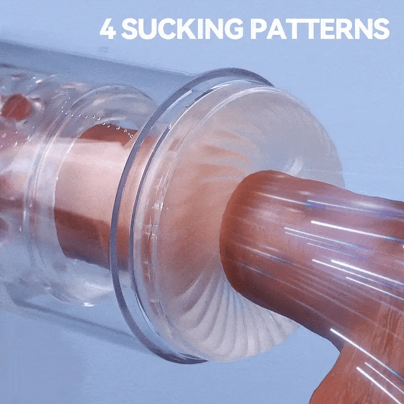 STROKER-Male Masturbator 4 Suction 5 Thrusting Rotating 3 in 1 Sex Stroker Masturbation cup