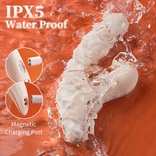 Womangift- 4 IN 1 APP Control Thrusting Sucking Heating G-spot Vibrators Detachable Stimulator Sucking Vibrator