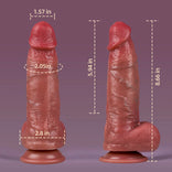 Realistic Dildo- 8.66” x 1.57” Big Shot Vibrating Dildo Vibrator Remote Control Adult Sex Toys Vibrating Dildo