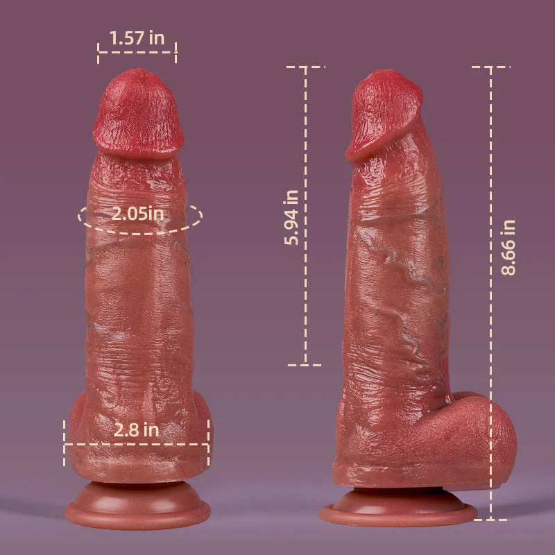 Realistic Dildo- 8.66” x 1.57” Big Shot Vibrating Dildo Vibrator Remote Control Adult Sex Toys Vibrating Dildo