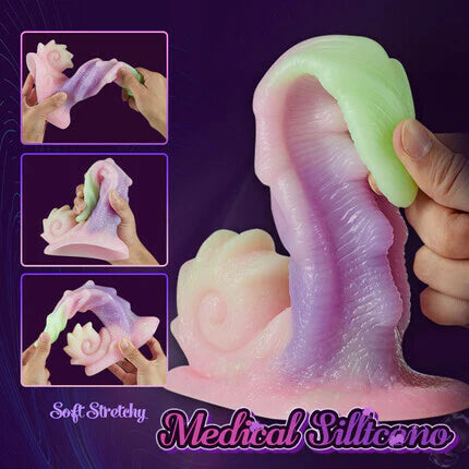 Huge Dildo-Coke 7.48 Inch Rainbow Dildo with Suction Cup