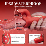 Womangift -Licking Vibrator Deep Wriggle Prolonged Pleasure Licking Swing Tongue Vibrators for Womangift Couples Games