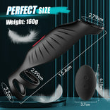 Penis Ring-IPX7 Remote Control 9 Vibration 2 IN 1 Cock Ring