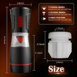 STROKER-Male Masturbator Life-Like Oral Fun 7 Tongue Licking 4 Sucking Stroker Masturbation cup
