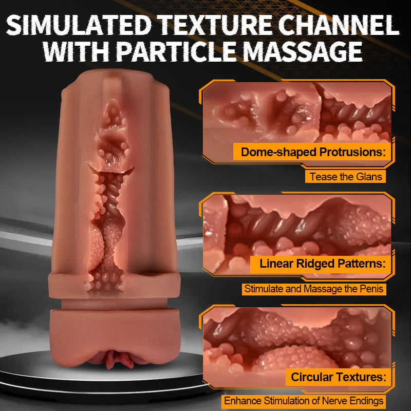 STROKER– Masturbation Cup with 5 Suction 9 Vibrations Realistic Riding & Squeezing Action for Intense Male Masturbator
