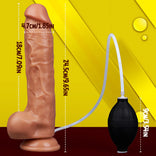 Realistic Dildo-The Water-Spraying Dildo That Simulates Ejaculation Can Be Inserted into 7.09 Inches