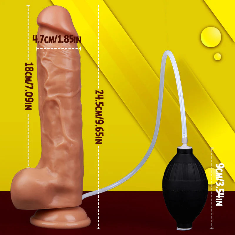 Realistic Dildo-The Water-Spraying Dildo That Simulates Ejaculation Can Be Inserted into 7.09 Inches