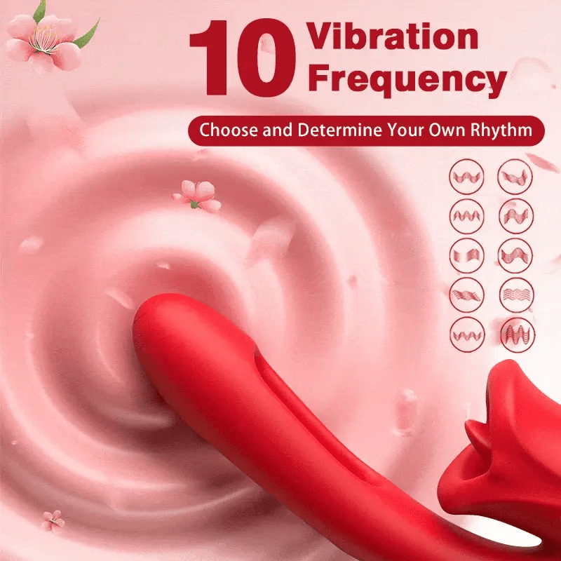 Womangift-Biting Vibrator Shaped Biting Soother with Vibration & Flapping