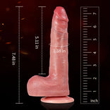 Thrusting Dildo- Realistic Dildo Designed for Beginners Silicone Heating Thrusting Automatic In & Out Dildo