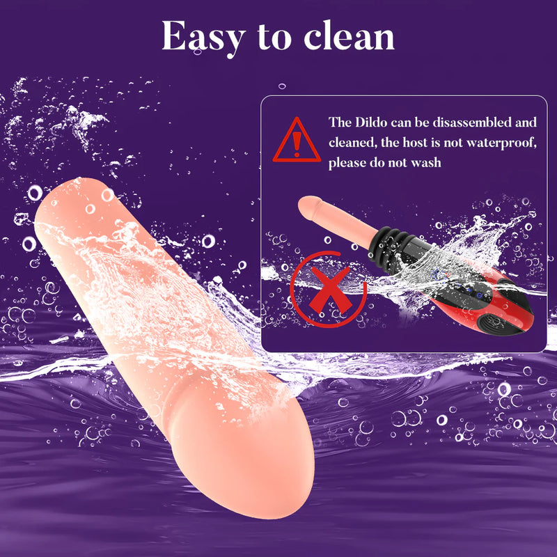 Womangift- 9 Thrusting Vibrating Heating Dildo Sex Machine Dildo Machine For Woman