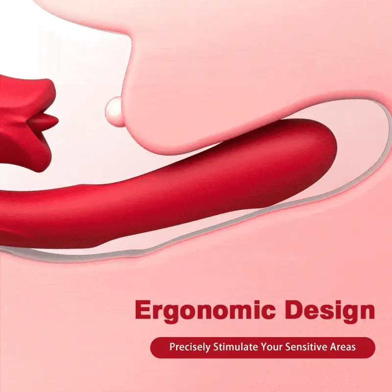 Womangift-Biting Vibrator Shaped Biting Soother with Vibration & Flapping