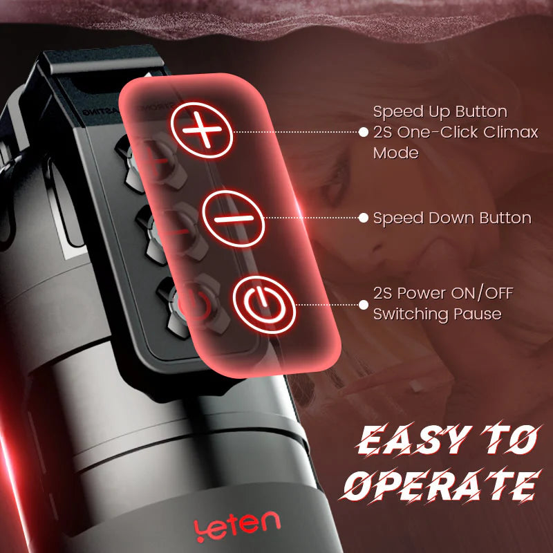 STROKER-Male Masturbator Stroker 10 Vibrating With Voice Mode, APP Control Masturbation cup