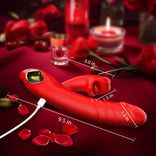 G-spot Vibrator- Licking Vibrator 4 In 1 Thrusting & Licking Biting G-spot Vibrator Tongue Clitoral Stimulator