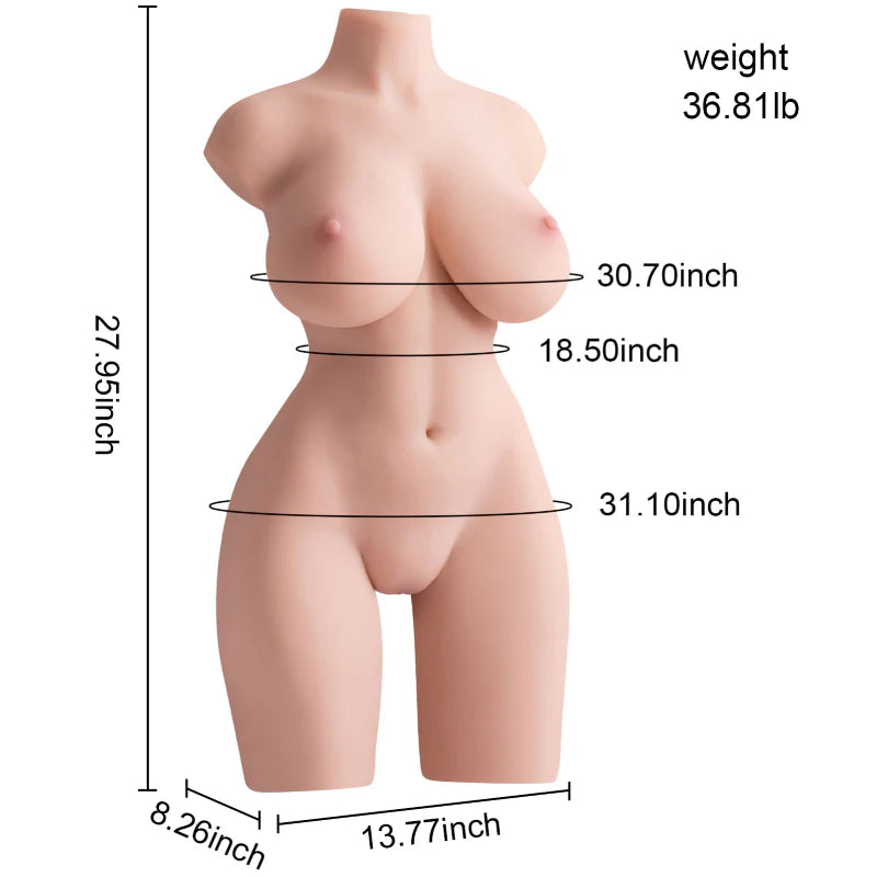 SEX DOLL-Large Torso With Electric Function 16.7kg/36.81lb Real-Person Interactive Experience For Man