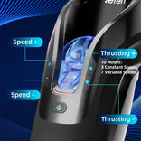 STROKER-Masturbation cup Leten 3D Fleshy Telescopic Vibrating Automatic Male Masturbator Blowjob Stroker