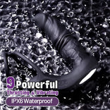 ANAL TOY-9 Powerful Thrusting 9 Vibrating Sphincter Stimulation Bluetooth Thrusting Prostate Massager