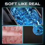 STROKER- Male Masturbator Interactive Transparent Stroker 10 Thrusting, 4,72 in Deep Stroke & Realistic Moaning Voice Stroker