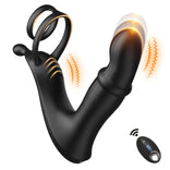 ANAL TOY-10 Vibration Mode Thrusting Prostate Massager With Double Cock Rings For Man