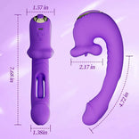 Womangift - Upgraded Mouth-Shaped 3 In 1 Flapping & Biting & Toungue Vibrator G-spot Vibrator