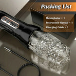Telescopic Rotating Masturbation Cup-Male Masturbator Rotating Vibrating Masturbation Cup