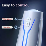 STROKER- Masturbation Cup City Lights Red Sucking Mouth Vibrating Male Stroker Male Masturbator