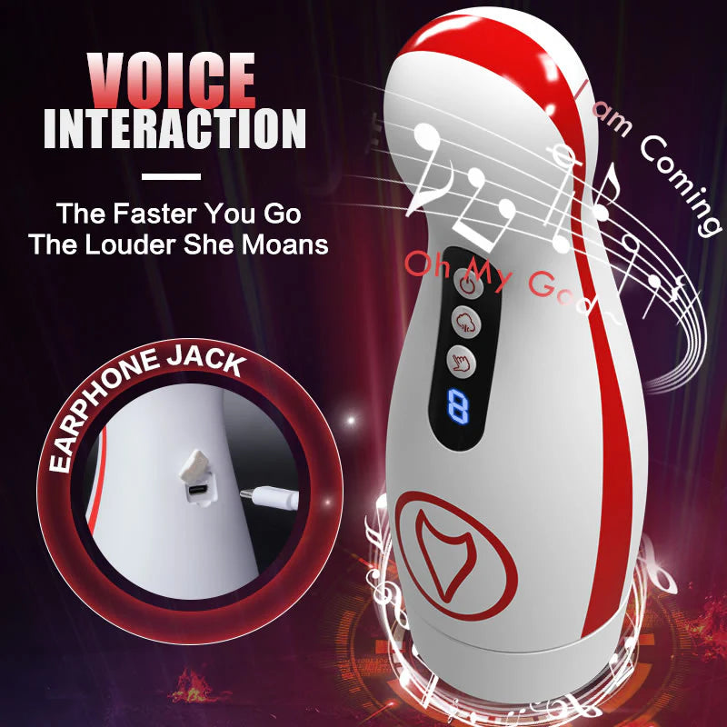 STROKER- Male Masturbator Sucking Vibrating Voice Masturbator Cup