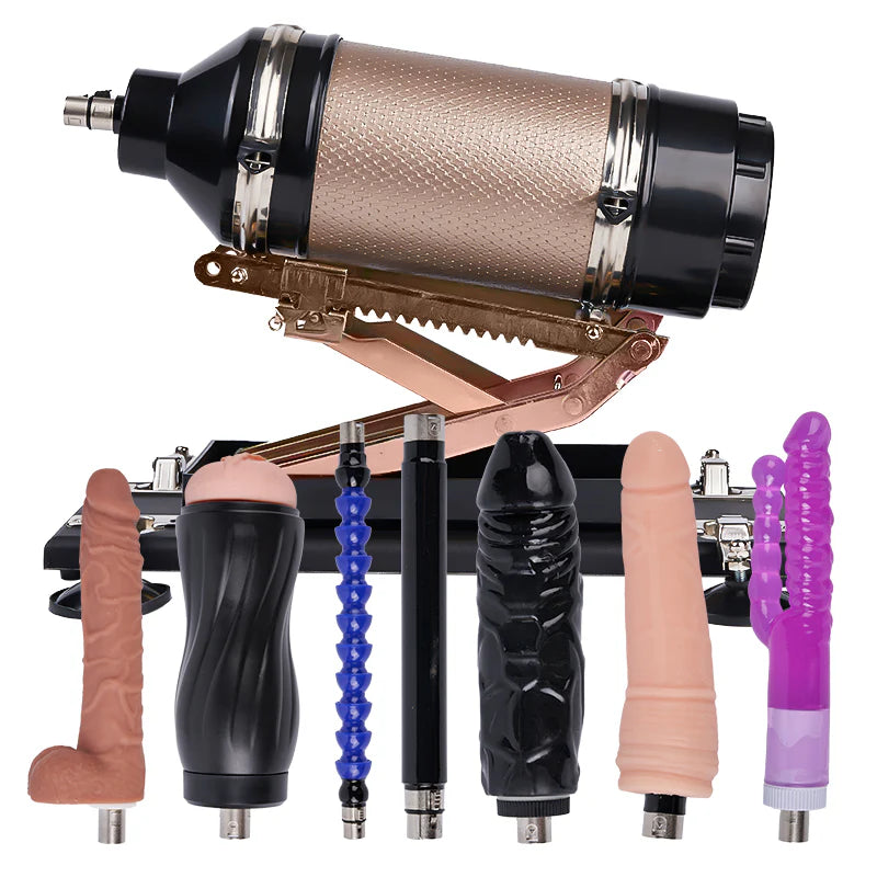 Womangift- Iron Titan 400 Strokes/Mins 5 IN 1 Accessories Dildo Sex Masturbation Machine Dildo Machine