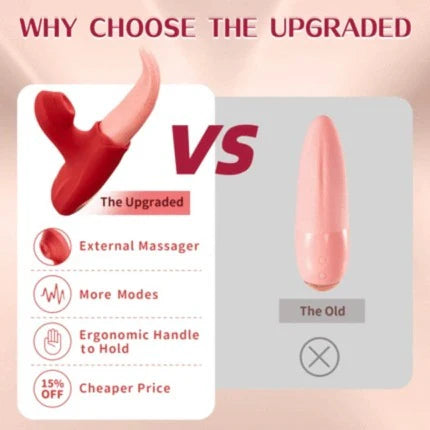 Womangift- Flapping Tongue Licking Vibrator G-spot Vibrator