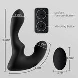 ANAL TOY-Remote Controller 9-Pattern Vibration Prostate Massager For Man Sex Toy