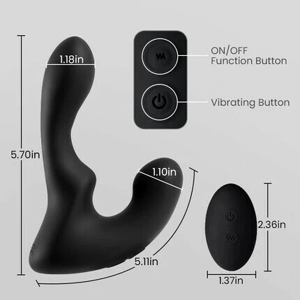 ANAL TOY-Remote Controller 9-Pattern Vibration Prostate Massager For Man Sex Toy