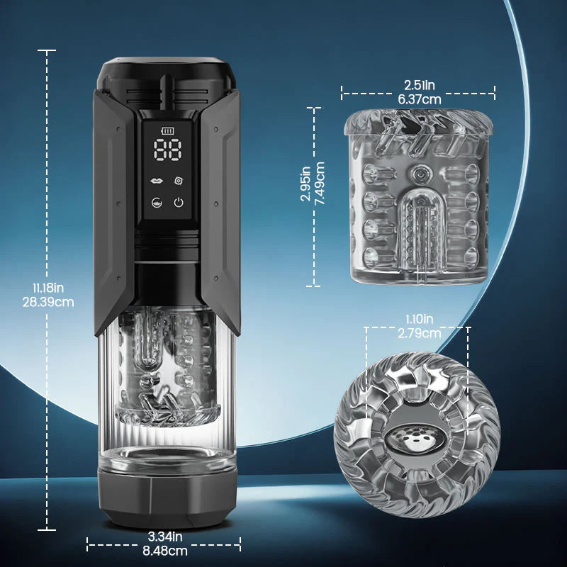 STROKER- Male Masturbator 100% Waterproof 4 IN 1 Automatic Masturbation Cup for Men