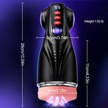 STROKER-Masturbators Cup 3 Sleeves Pocket Pussy Penis Pump with 9 Sucking & 9 Vibrating Male Masturbator