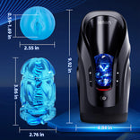 STROKER-Masturbation cup Leten 3D Fleshy Telescopic Vibrating Automatic Male Masturbator Blowjob Stroker