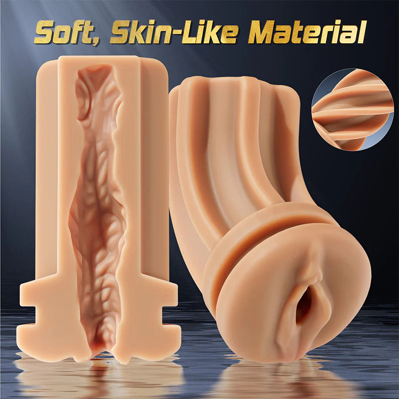 Telescopic Rotating Masturbation cup-Male Masturbator Hands Free Use Cupsland Fully Auto STROKERmatic Masturbation Cup (with stand) Thrusting Dildo