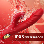 G-spot Vibrator- Licking Vibrator 4 In 1 Thrusting & Licking Biting G-spot Vibrator Tongue Clitoral Stimulator