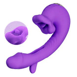 Womangift - Upgraded Mouth-Shaped 3 In 1 Flapping & Biting & Toungue Vibrator G-spot Vibrator